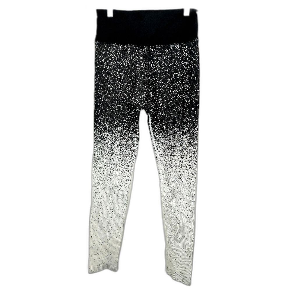 Athleta Black & White Gradient Leggings size M